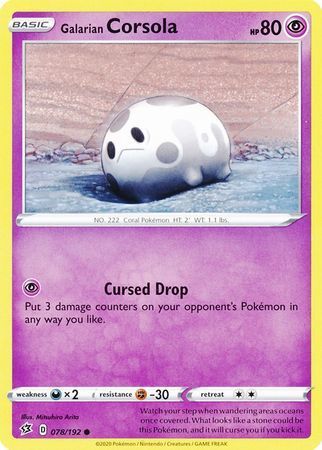 Corsola di Galar - Fragore Ribelle 078/192 [ Italiano / Inglese ]