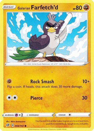 Farfetch'd di Galar - Fragore Ribelle 094/192 [ Italiano / Inglese ]