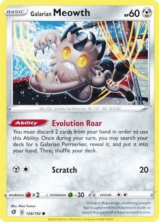 Meowth di Galar - Fragore Ribelle 126/192 [ Italiano / Inglese ]