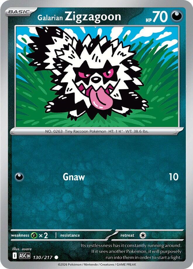Zigzagoon di Galar - Ascesa Eroica 130/217 [ Italiano / Inglese ]