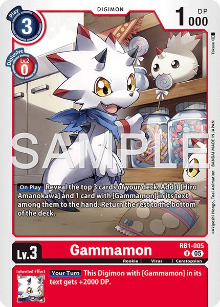 Gammamon RB1-005 [ Inglese / Giapponese ]