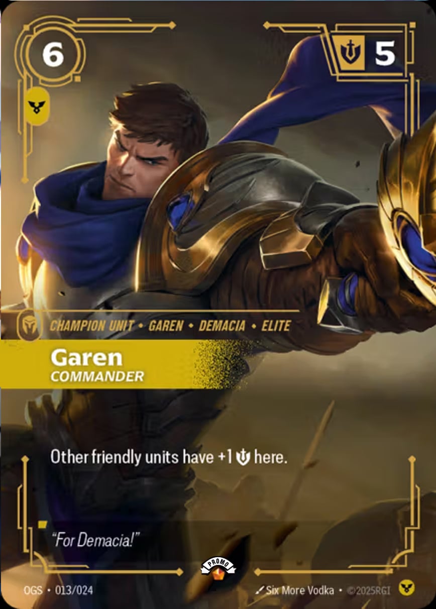 Garen - Commander (Promo) [ Inglese / Cinese Semplificato ]