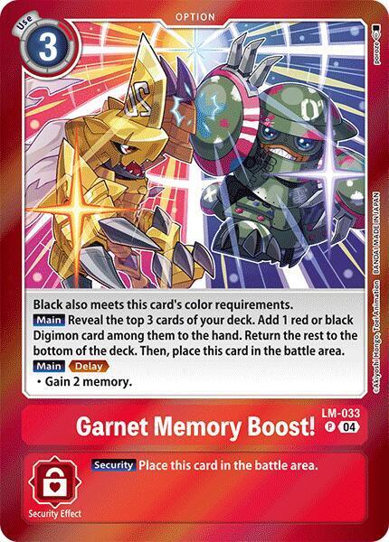 Garnet Memory Boost! LM-033 [ Inglese / Giapponese ]