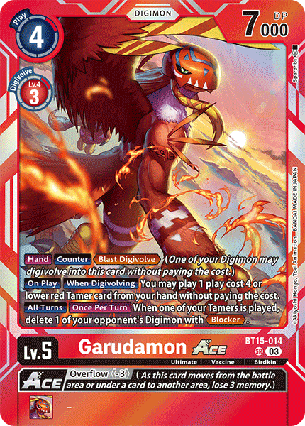 Garudamon Ace BT15-014 [ Inglese / Giapponese ]