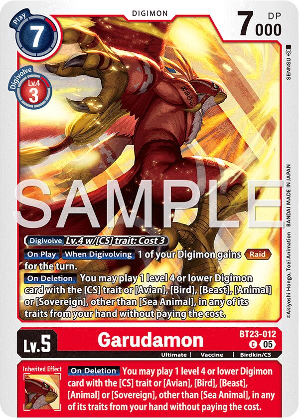 Garudamon BT23-012 [ Inglese / Giapponese ]