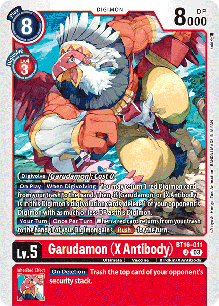 Garudamon BT16-011 [ Inglese / Giapponese ]