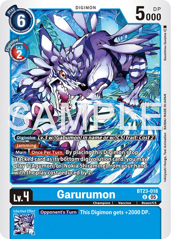 Garurumon BT23-018 [ Inglese / Giapponese ]