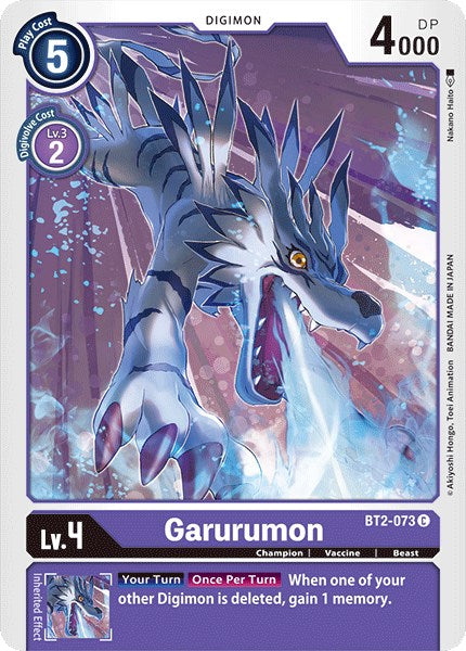 Garurumon BT2-073 [ Inglese / Giapponese ]
