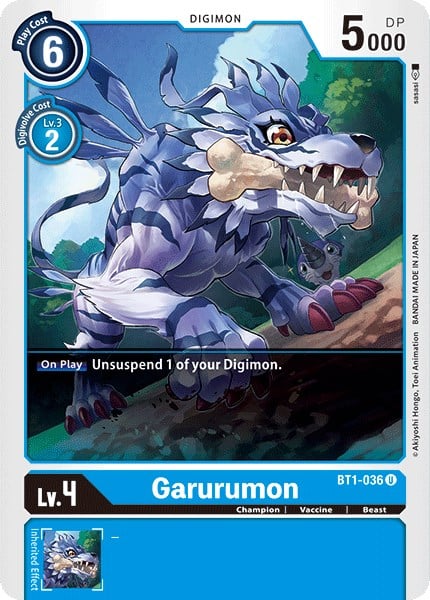 Garurumon BT1-036 [ Inglese / Giapponese ]