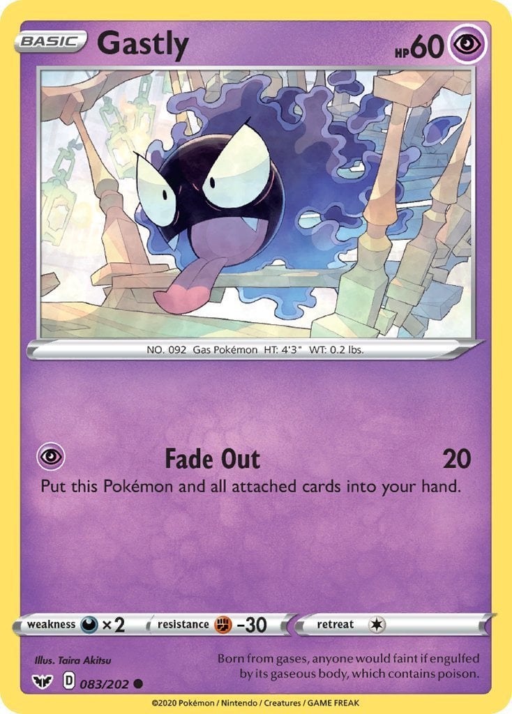Gastly - Spada e Scudo 83/202 [ Italiano / Inglese ]