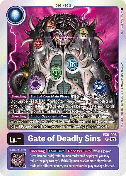 Gate of Deadly Sins EX6-006 [ Inglese / Giapponese ]
