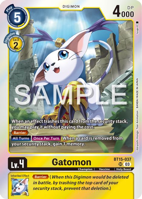 Gatomon BT15-037 [ Inglese / Giapponese ]