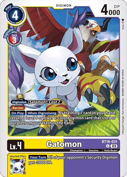 Gatomon BT16-031 [ Inglese / Giapponese ]