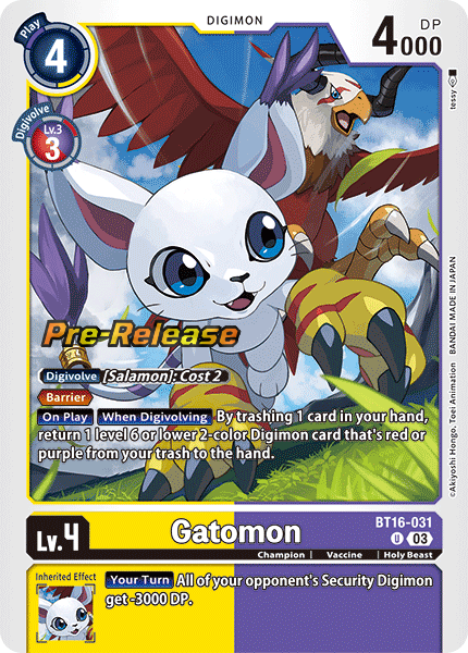 Gatomon BT16-031 [ Inglese / Giapponese ]