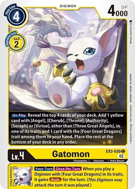 Gatomon EX3-030 [ Inglese / Giapponese ]