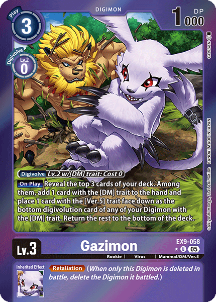Gazimon EX9-058 [ Inglese / Giapponese ]
