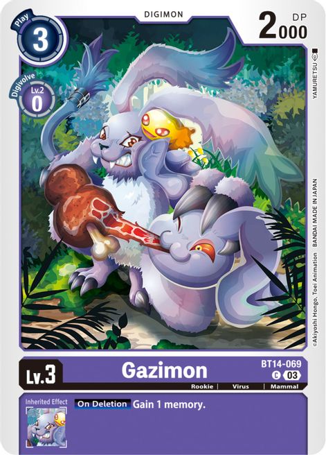 Gazimon BT14-069 [ Inglese / Giapponese ]