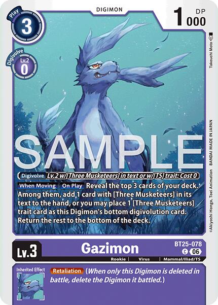 Gazimon BT25-078 [ Inglese / Giapponese ]