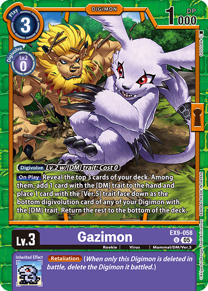 Gazimon EX9-058 [ Inglese / Giapponese ]