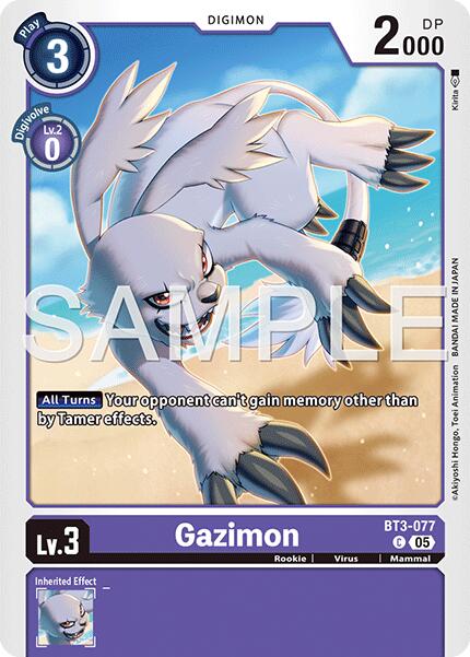 Gazimon BT3-077 [ Inglese / Giapponese ]