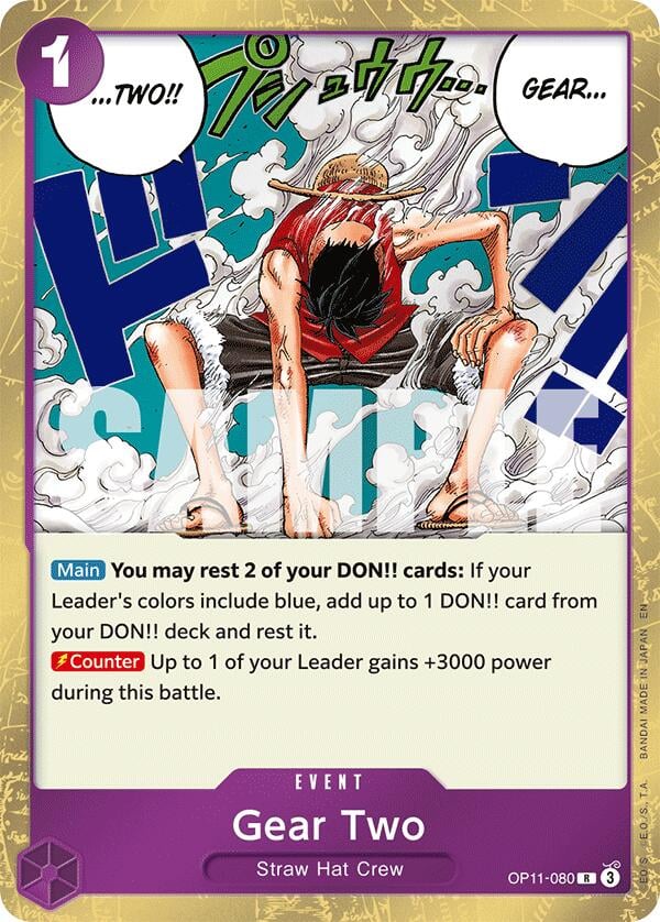 Gear Two OP11-080 [ Inglese / Giapponese / Francese / Cinese Semplificato ]