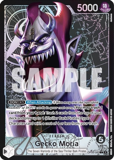 Gecko Moria OP06-080 [ Inglese / Giapponese / Francese / Cinese Semplificato ]