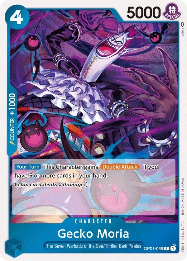 Gecko Moria OP01-068 [ Inglese / Giapponese / Francese / Cinese Semplificato ]