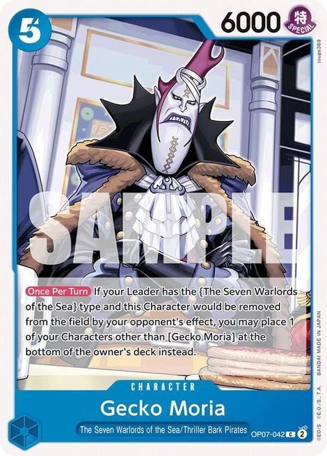 Gecko Moria OP07-042 [ Inglese / Giapponese / Francese / Cinese Semplificato ]