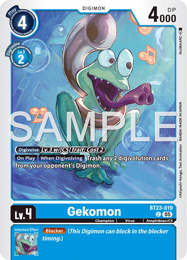 Gekomon BT23-019 [ Inglese / Giapponese ]