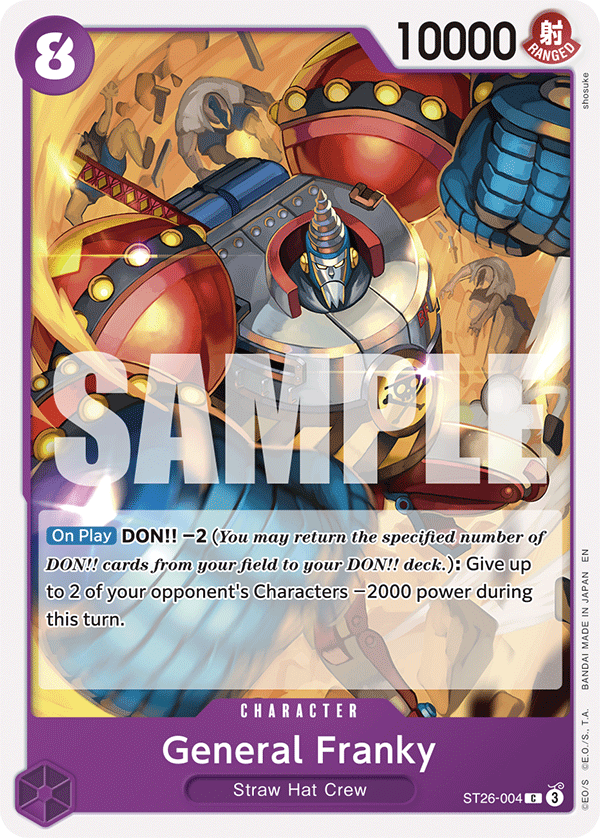 General Franky ST26-004 [ Inglese / Giapponese / Francese / Cinese Semplificato ]