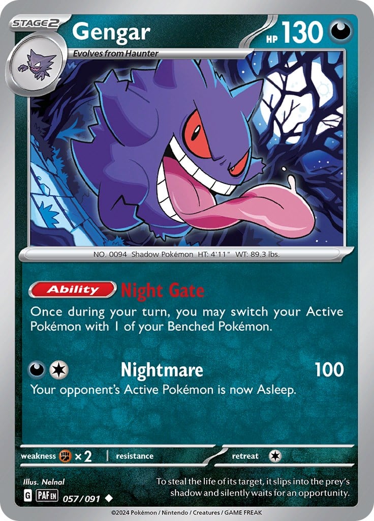 Gengar - Destino di Paldea 057/091 [ Italiano ]