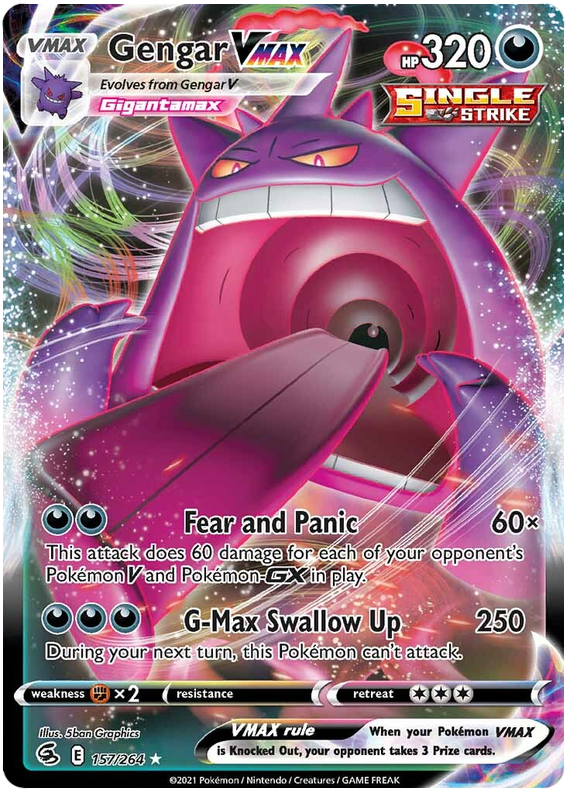 Gengar VMAX - Colpo Fusione 157/264 [ Italiano / Inglese ]