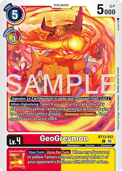 Geogreymon BT13-012 [ Inglese / Giapponese ]