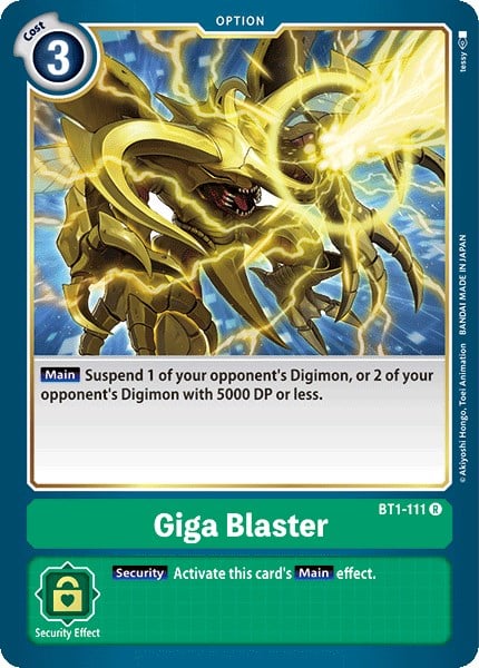 Giga Blaster BT1-111 [ Inglese / Giapponese ]