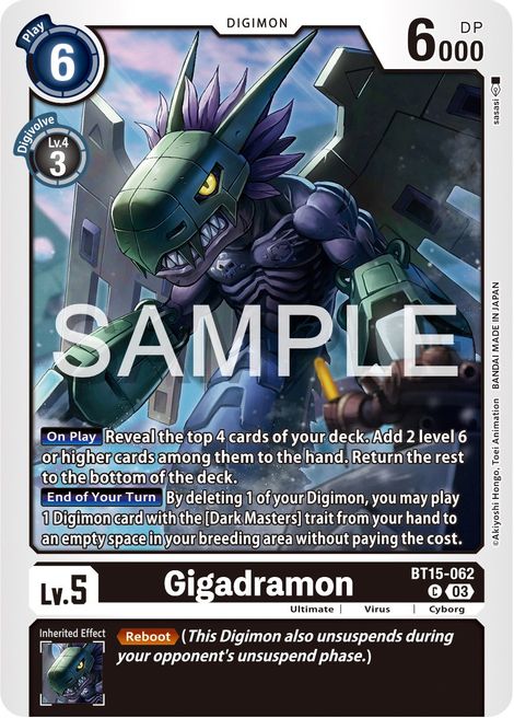 Gigadramon BT15-062 [ Inglese / Giapponese ]