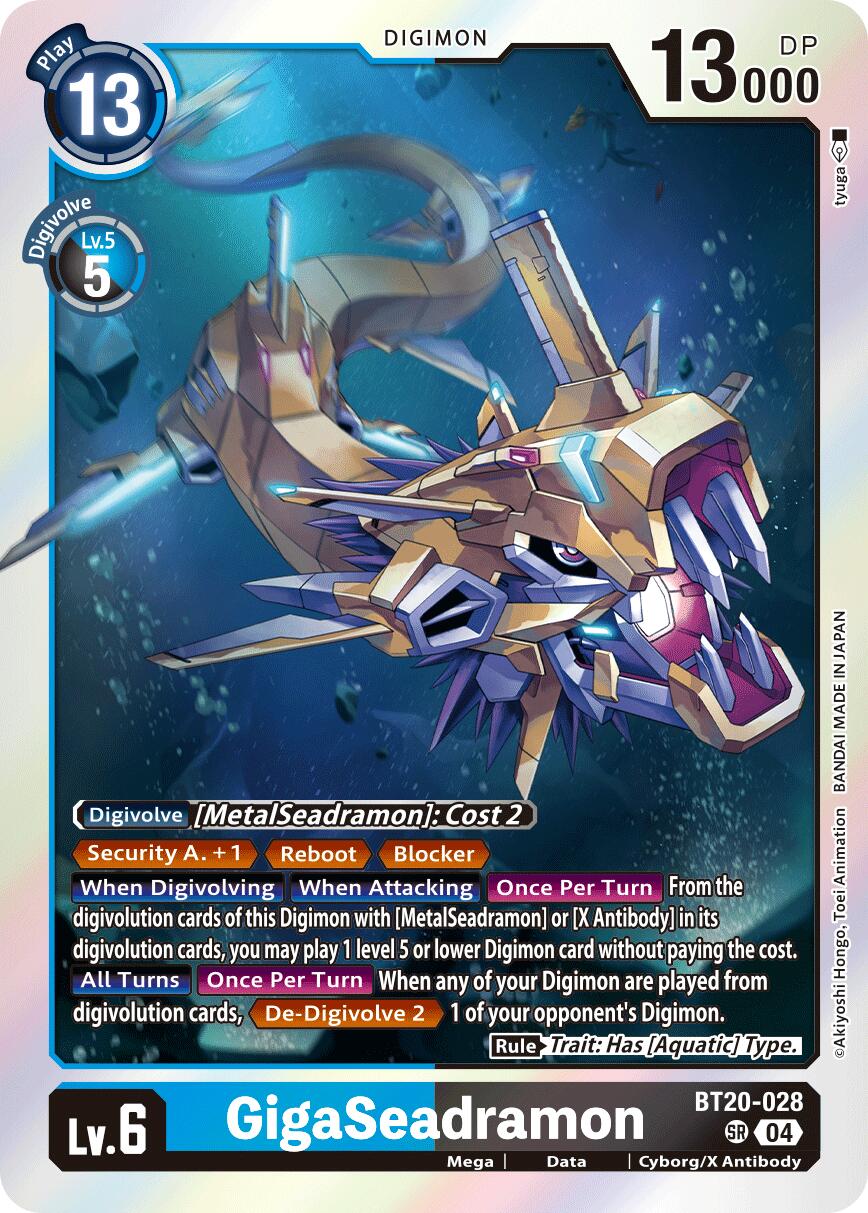GigaSeadramon BT20-028 [ Inglese / Giapponese ]