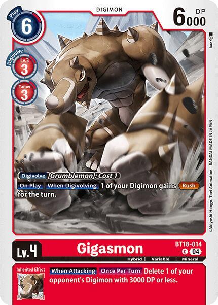 Gigasmon BT18-014 [ Inglese / Giapponese ]