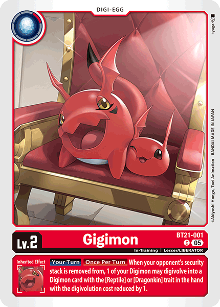 Gigimon BT21-001 [ Inglese / Giapponese ]