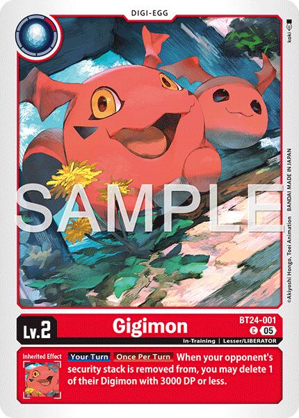 Gigimon BT24-001 [ Inglese / Giapponese ]