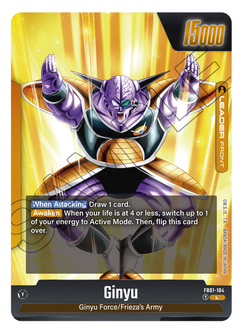 Ginyu FB01-104 [ Inglese / Giapponese ]