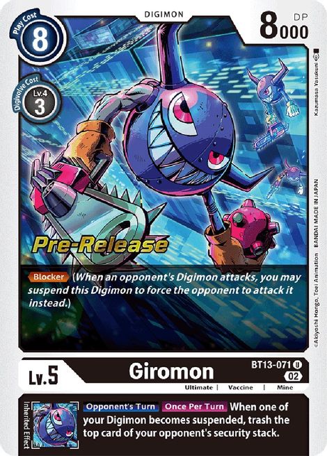 Giromon BT13-071 [ Inglese / Giapponese ]