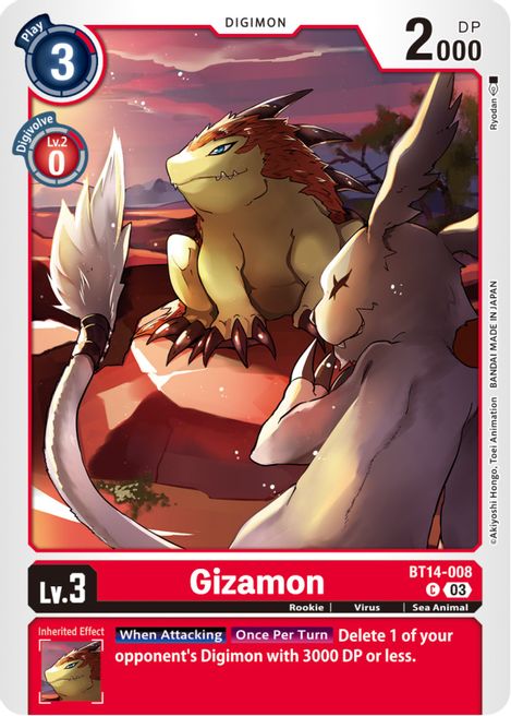 Gizamon BT14-008 [ Inglese / Giapponese ]