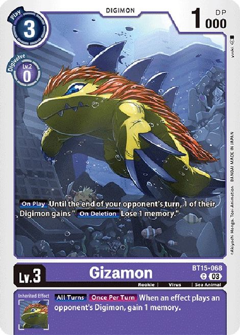 Gizamon BT15-068 [ Inglese / Giapponese ]