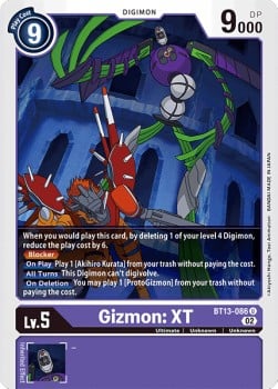 Gizmon : XT BT13-086 [ Inglese / Giapponese ]