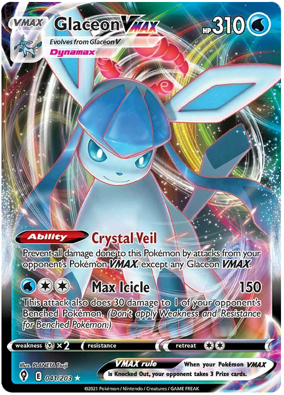 Glaceon VMAX - Evoluzioni Eteree 041/203 [ Italiano / Inglese ]