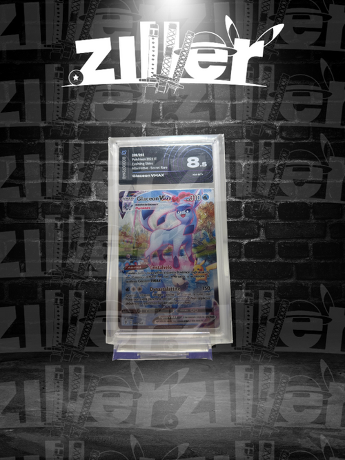 Glaceon VMAX [Cristalvelo | Dynastalattite](Secret Rare 209/203) Glaceon VMAX Evoluzioni Eteree AI GRADING 8.5