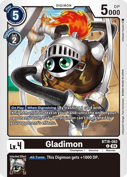 Gladimon BT18-062 [ Inglese / Giapponese ]
