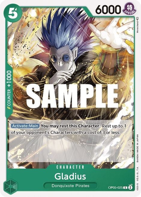 Gladius OP05-025 [ Inglese / Giapponese / Francese / Cinese Semplificato ]