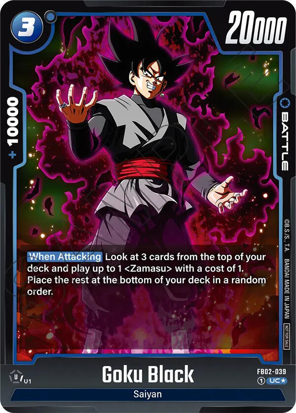 Goku Black FB02-039 [ Inglese / Giapponese ]