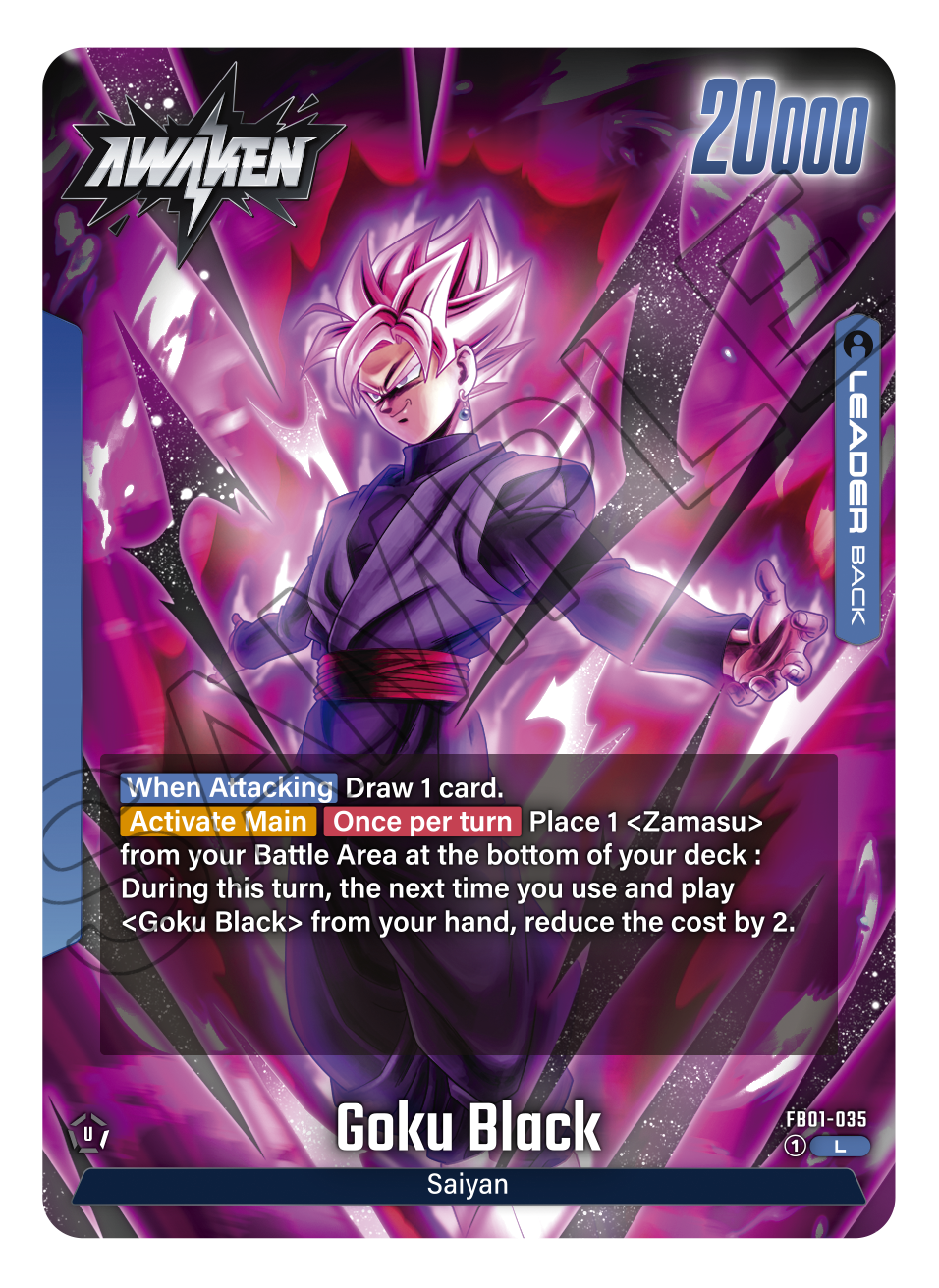 Goku Black FB01-035 [ Inglese / Giapponese ]